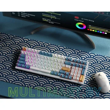 Клавиатура Royal Kludge RK98 RGB Klein Blue (RK Red) картинка 7